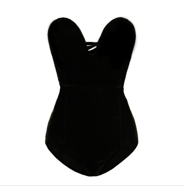 Bodysuit Damen Glitzer Sexy Abendkleid