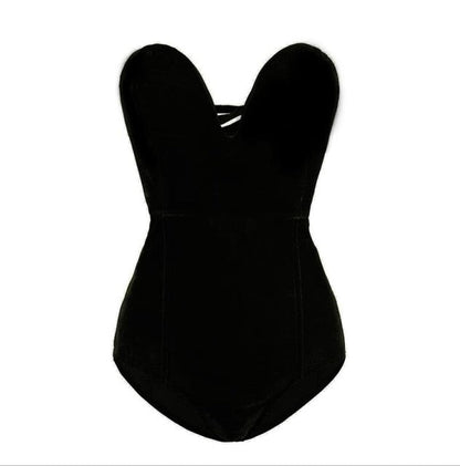Bodysuit Damen Glitzer Sexy Abendkleid