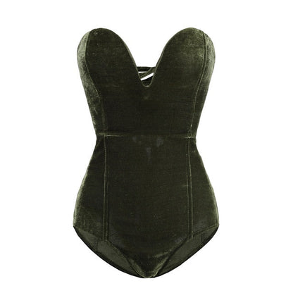 Bodysuit Damen Glitzer Sexy Abendkleid