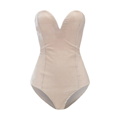Bodysuit Damen Glitzer Sexy Abendkleid