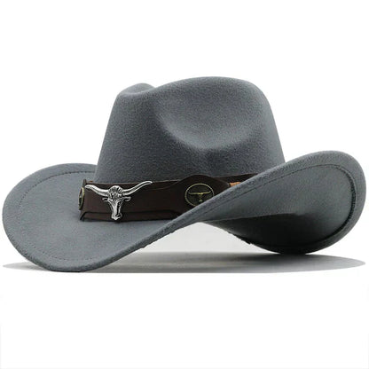 Western Filzhut Stier Schnalle Herren Hut