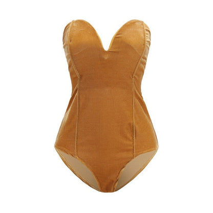Bodysuit Damen Glitzer Sexy Abendkleid