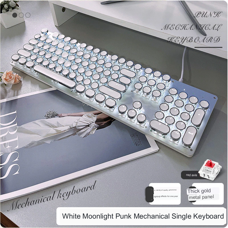 Mechanische Gaming Tastatur Retro Design - BerlinGlamour