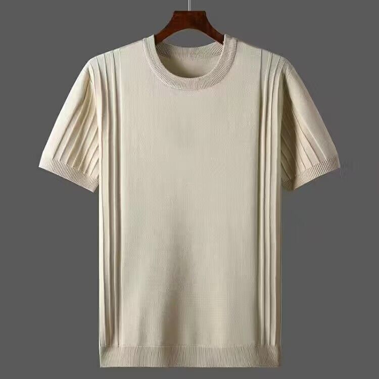 Baumwoll-T-Shirt Herren Stilvoll Modern Slimfit