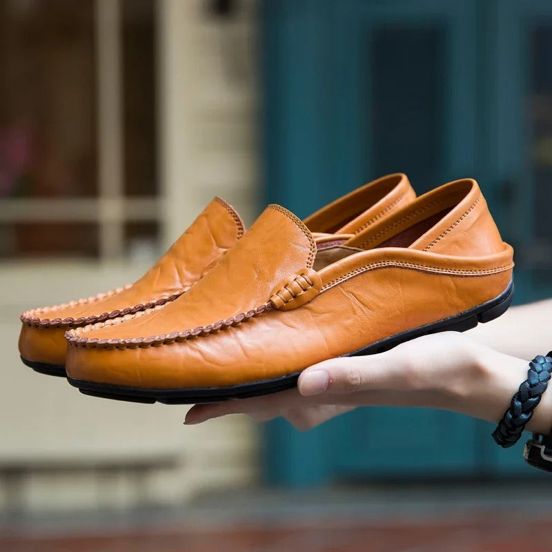 Lederschuhe Herren Loafer Echtes Leder Schwarz - BerlinGlamour