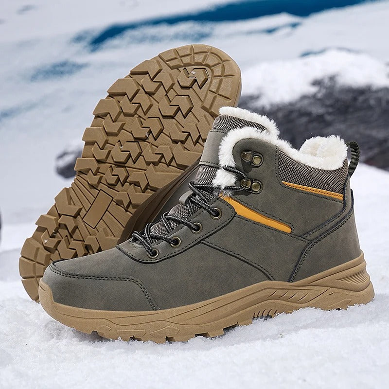 Wasserdichte Winterstiefel Leder Warm Isoliert