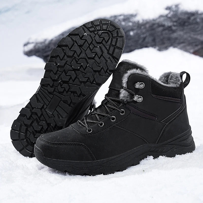 Wasserdichte Winterstiefel Leder Warm Isoliert