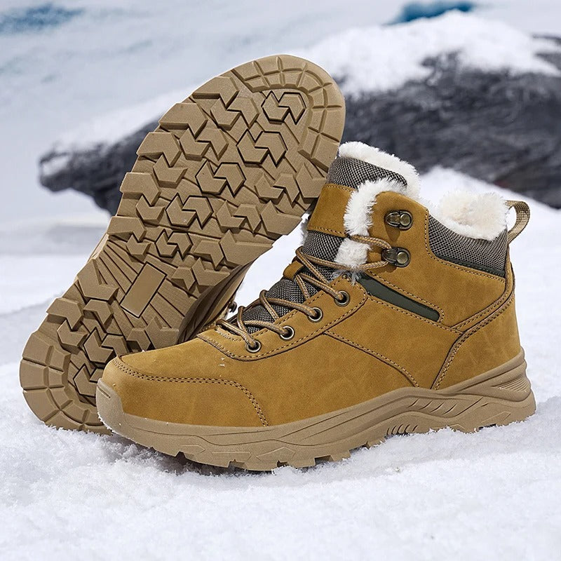 Wasserdichte Winterstiefel Leder Warm Isoliert - BerlinGlamour