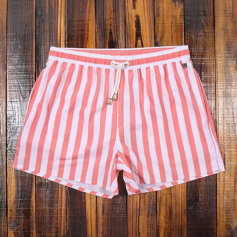 Herren Badeshorts Gestreift Bequem Modisch