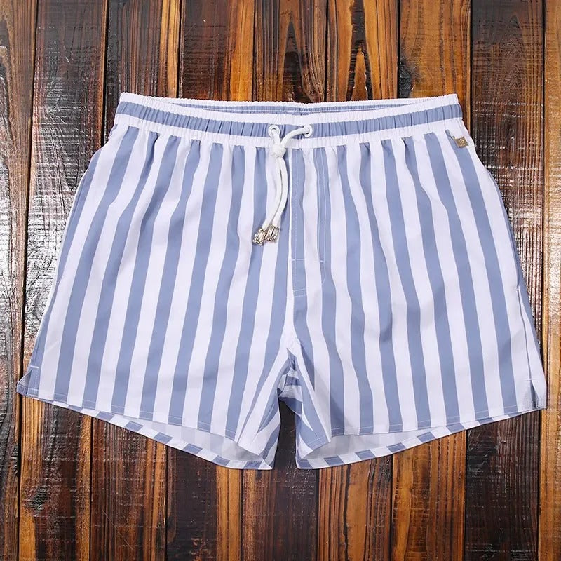 Herren Badeshorts Gestreift Bequem Modisch