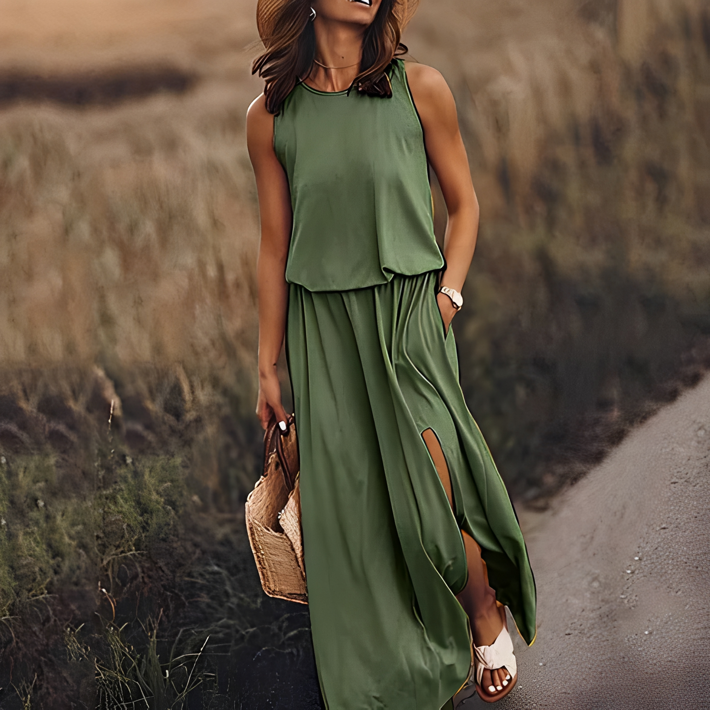 Sommerkleid Damen Stilvoll Elegantes Kleid