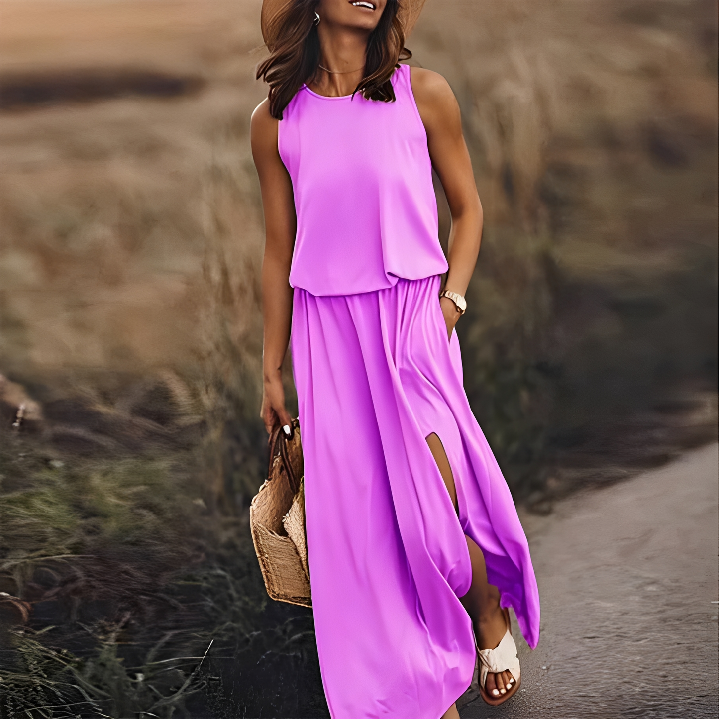 Sommerkleid Damen Stilvoll Elegantes Kleid