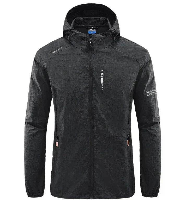 Herren Sommerjacke Leicht Winddicht Kapuzenjacke