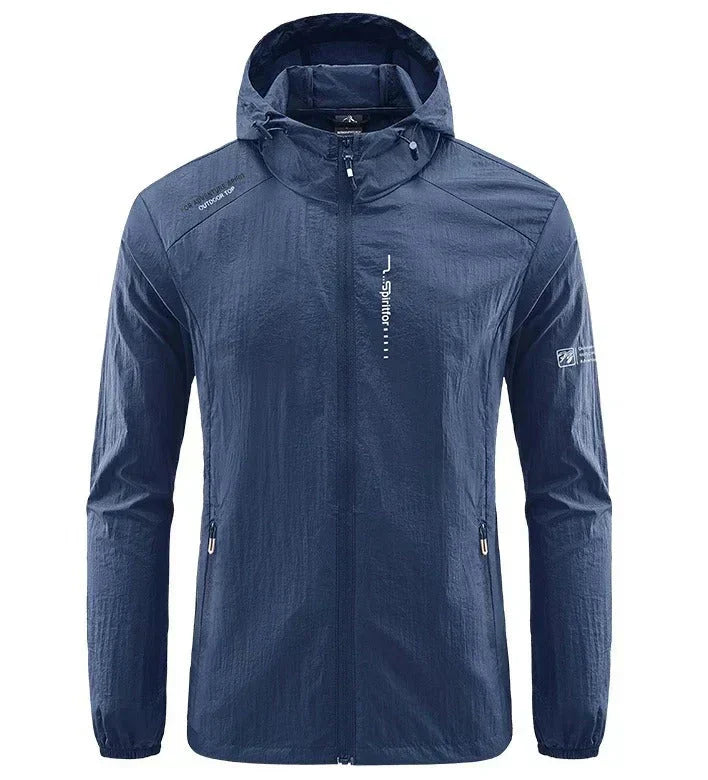 Herren Sommerjacke Leicht Winddicht Kapuzenjacke