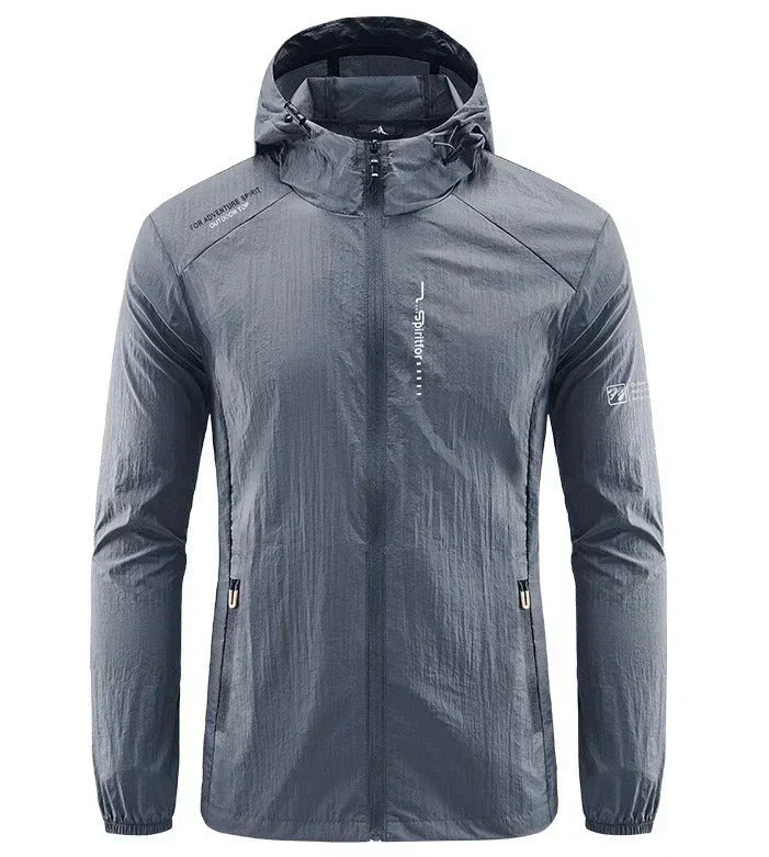 Herren Sommerjacke Leicht Winddicht Kapuzenjacke