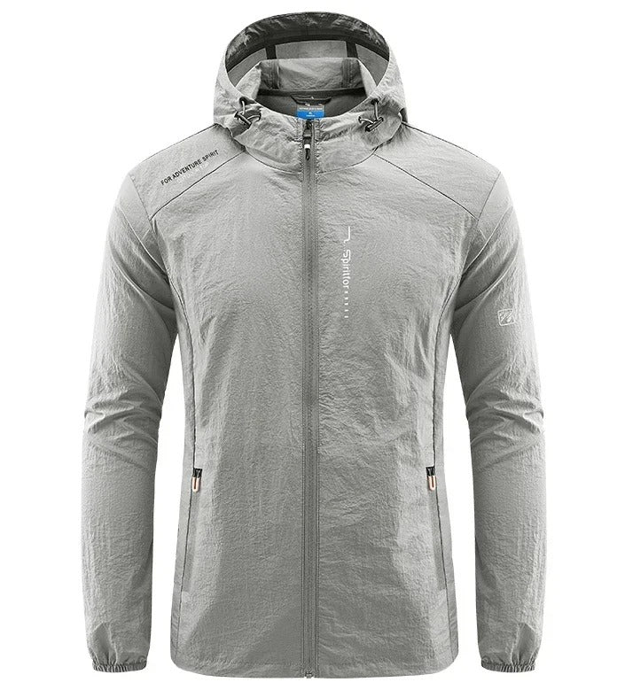 Herren Sommerjacke Leicht Winddicht Kapuzenjacke