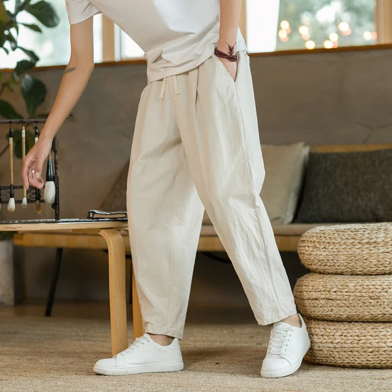 Leinenhose Rens Bequem Sommer - BerlinGlamour