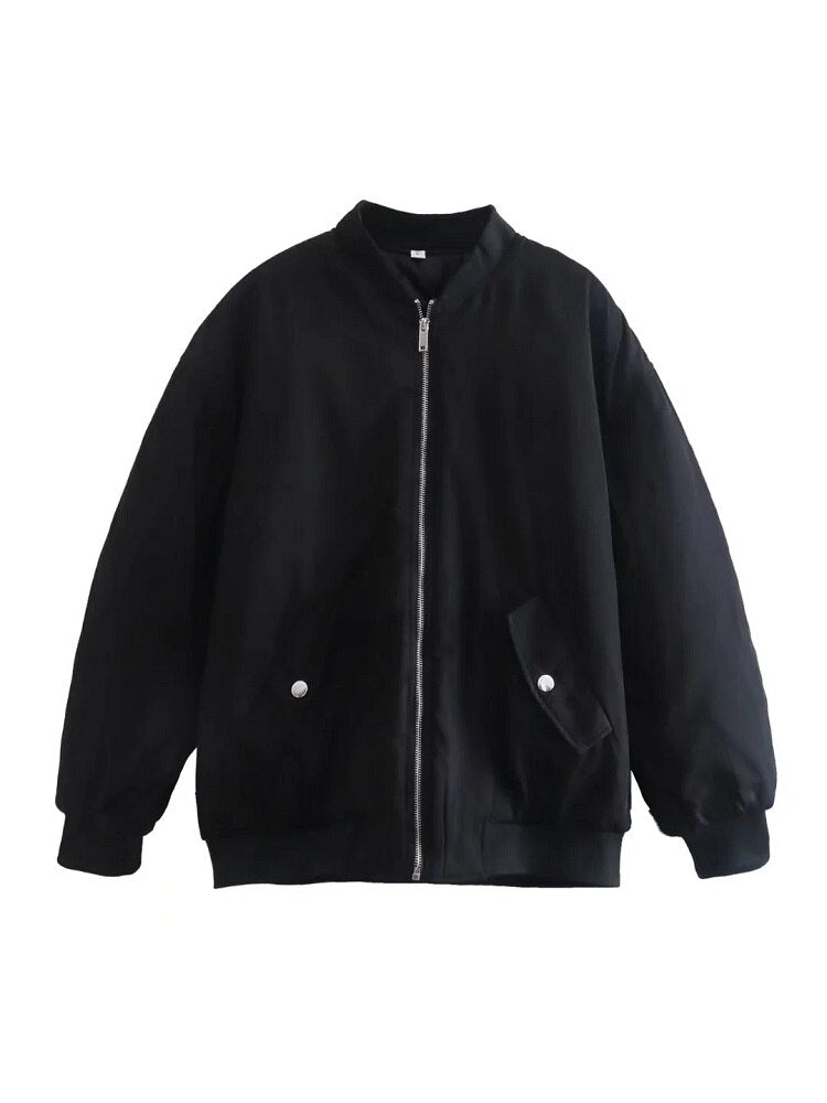 Bomberjacke Damen Leder Imirana Elegant