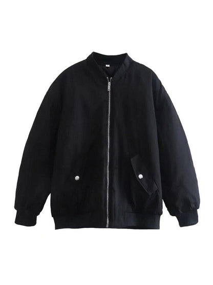 Übergroße Damen Bomberjacke Oversized Modern
