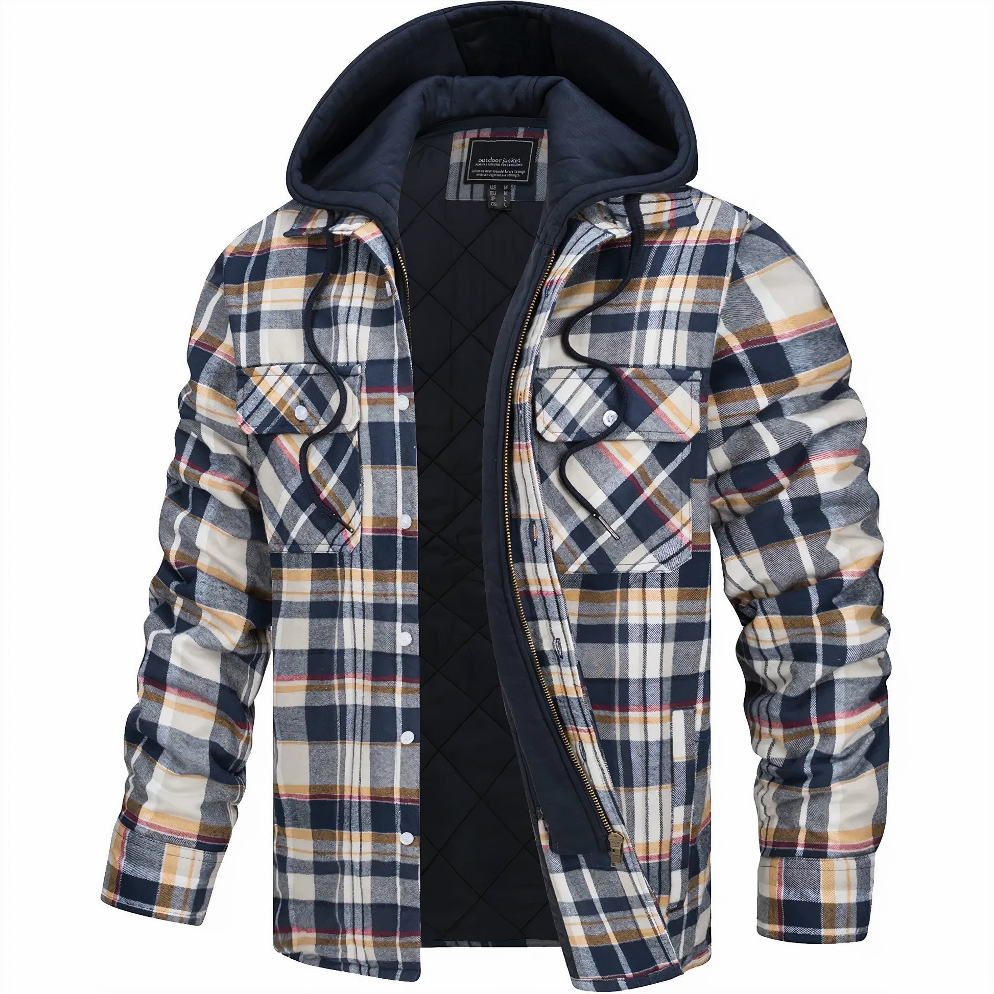 Herren Winterjacke Elegant Schwarz Wasserfest - BerlinGlamour