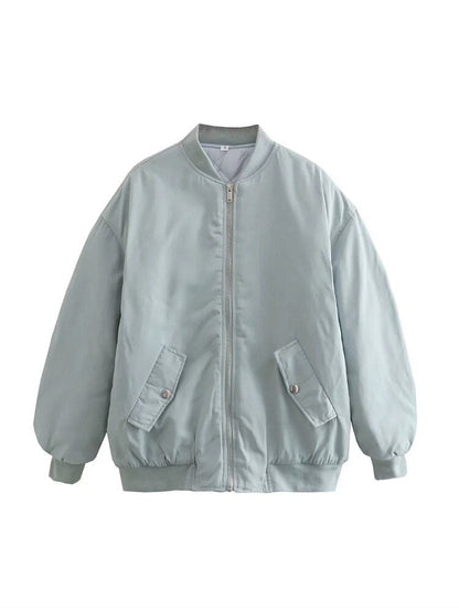 Übergroße Damen Bomberjacke Oversized Modern