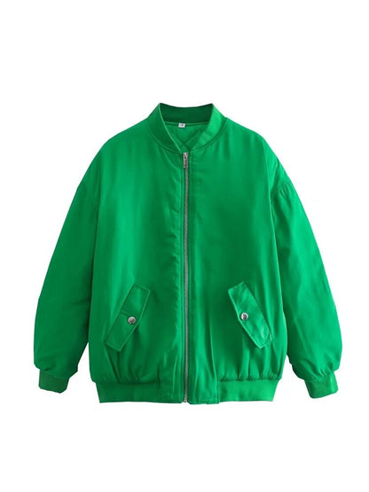 Übergroße Damen Bomberjacke Oversized Modern