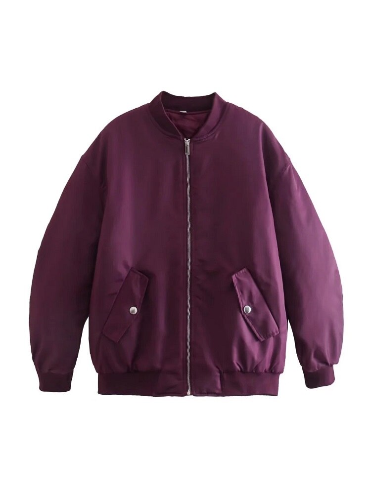Übergroße Damen Bomberjacke Oversized Modern - BerlinGlamour