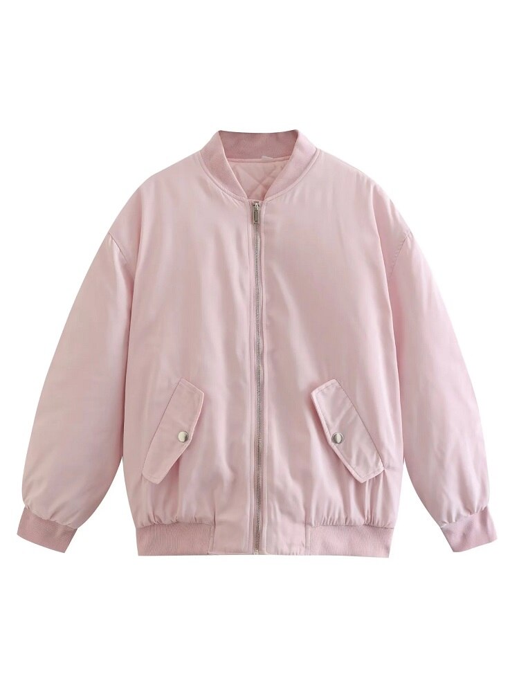 Übergroße Damen Bomberjacke Oversized Fashion