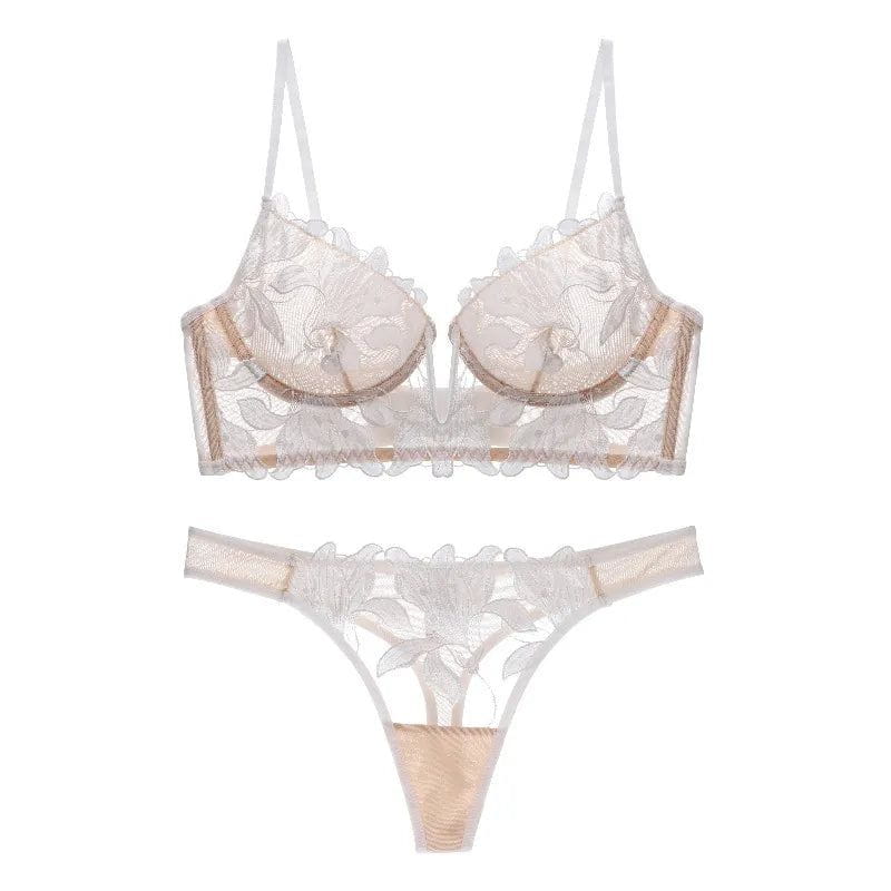 Elegantes Spitzen-Dessous-Set Französisch Luxus