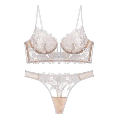 Elegantes Spitzen-Dessous-Set Französisch Luxus