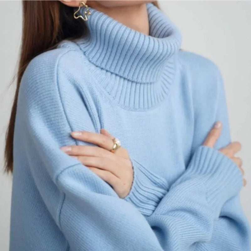 Elegantes Damen-Rollkragenpullover Sabrina