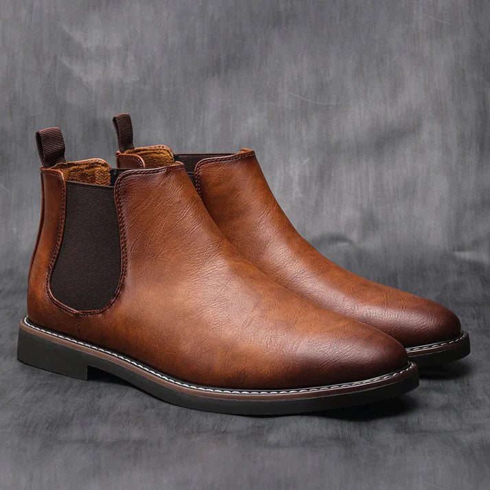 Lederstiefel Frauen Vintage Braun Klassisch - BerlinGlamour