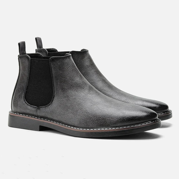 Herrenstiefel Winterstiefel Braun Lederschuhe