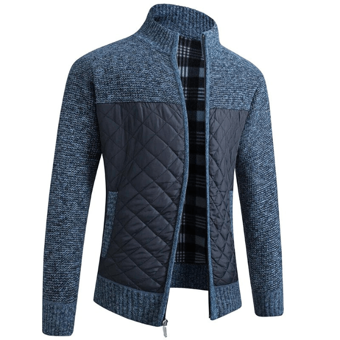 Herren Strickjacke Luxus Warm Herbstjacke Premium Qualität