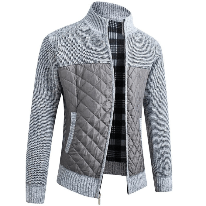 Herren Strickjacke Luxus Warm Herbstjacke Premium Qualität