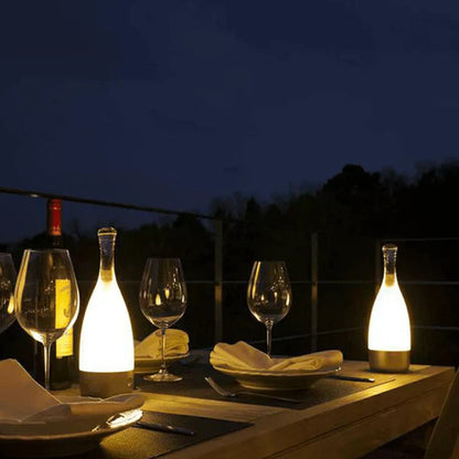 LED Flaschenlampe Wiederaufladbar Design Tischleuchte