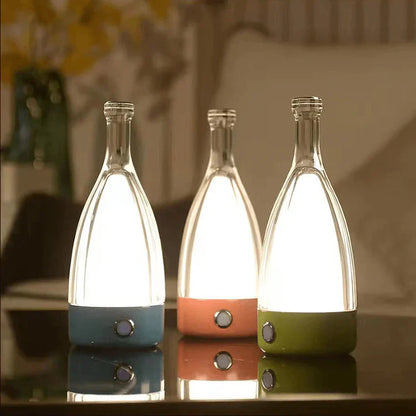 LED Flaschenlampe Wiederaufladbar Design Tischleuchte