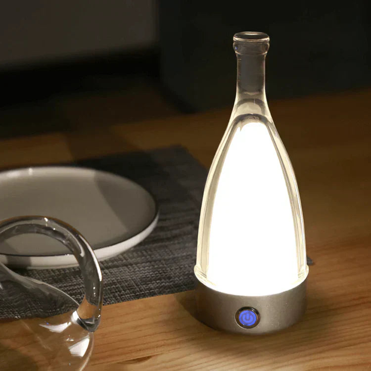 LED Flaschenlampe Wiederaufladbar Design Tischleuchte