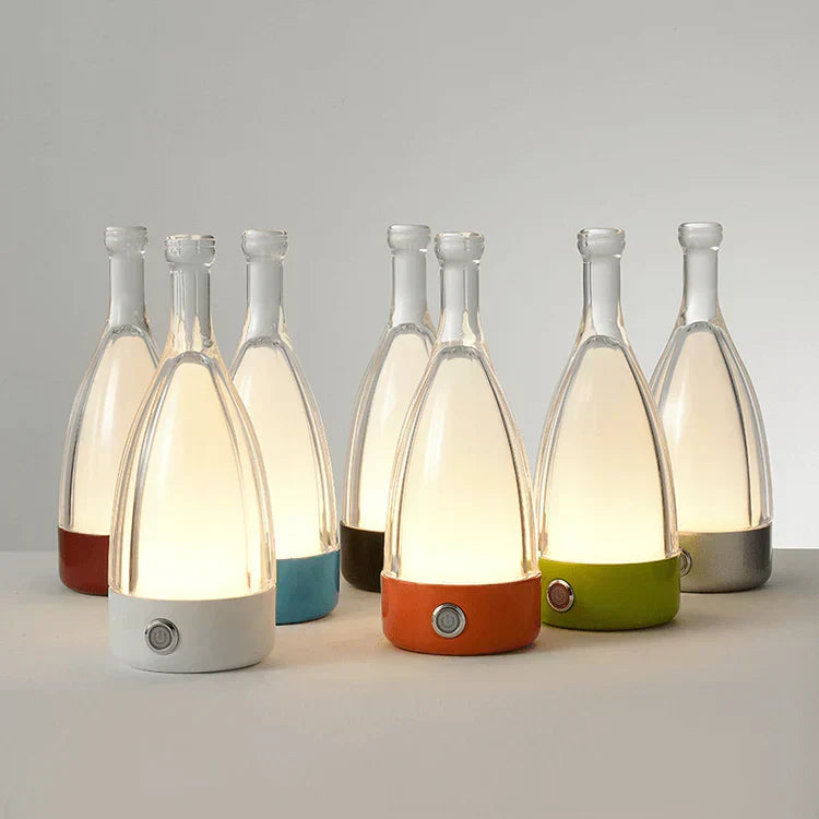 LED Flaschenlampe Wiederaufladbar Design Tischleuchte