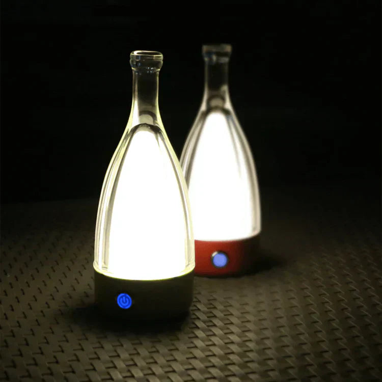 LED Flaschenlampe Wiederaufladbar Design Tischleuchte