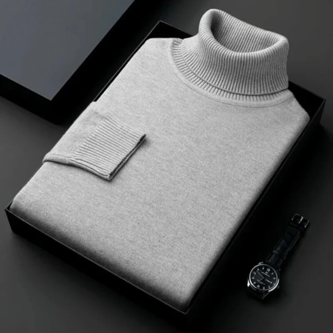 Wärmer Rollkragenpullover für Herren