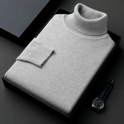 Wärmer Rollkragenpullover für Herren