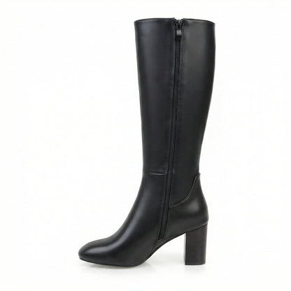 Damen Stiefel Warm Bequem Lang Schick
