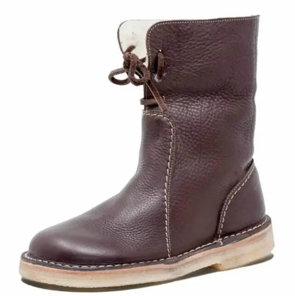 Molly warme Lederstiefel für Schnee