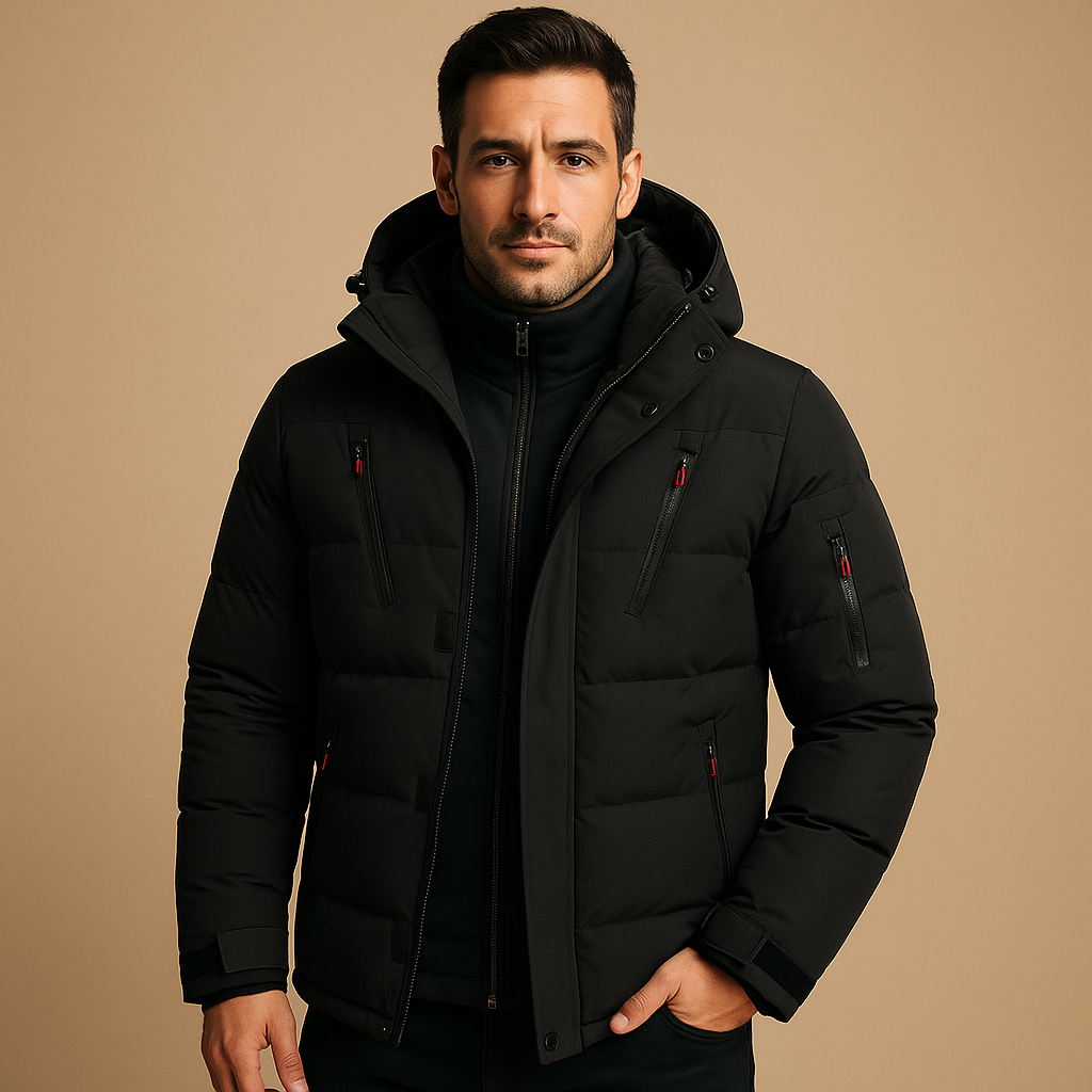 Herren Winterjacke Robust Dicke Isolierung Reißverschluss