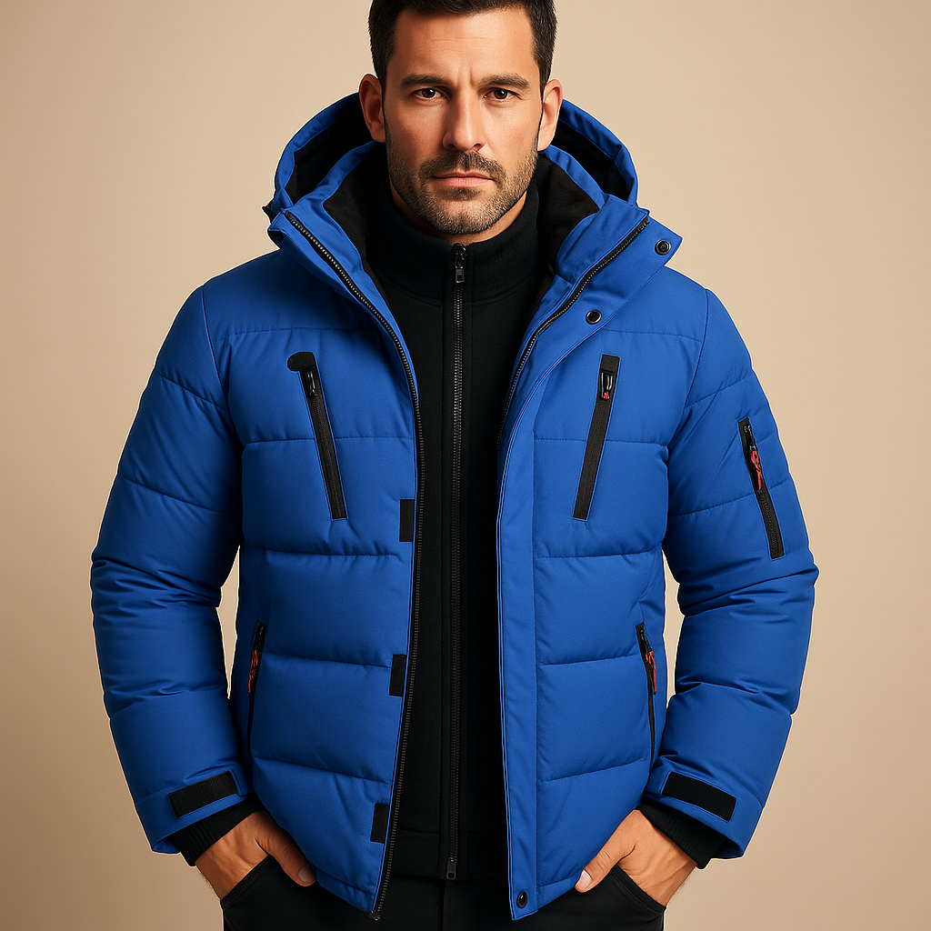 Herren Winterjacke Robust Dicke Isolierung Reißverschluss - BerlinGlamour