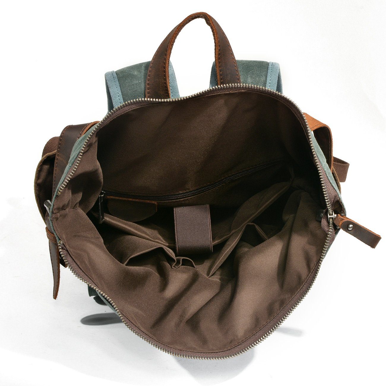 Nachhaltiger Reise Rucksack Rolltop Canvas Stilvoll