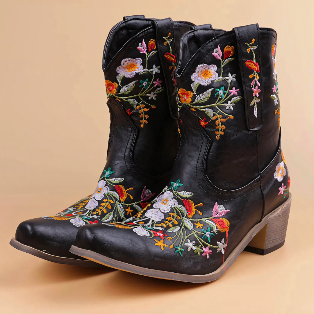 WasserdichteCowboy-Stiefel Damen Vintage Stil