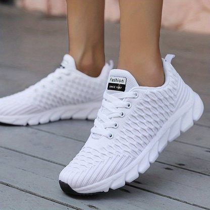 Damen Sneaker Weiß Modisch Schuhe