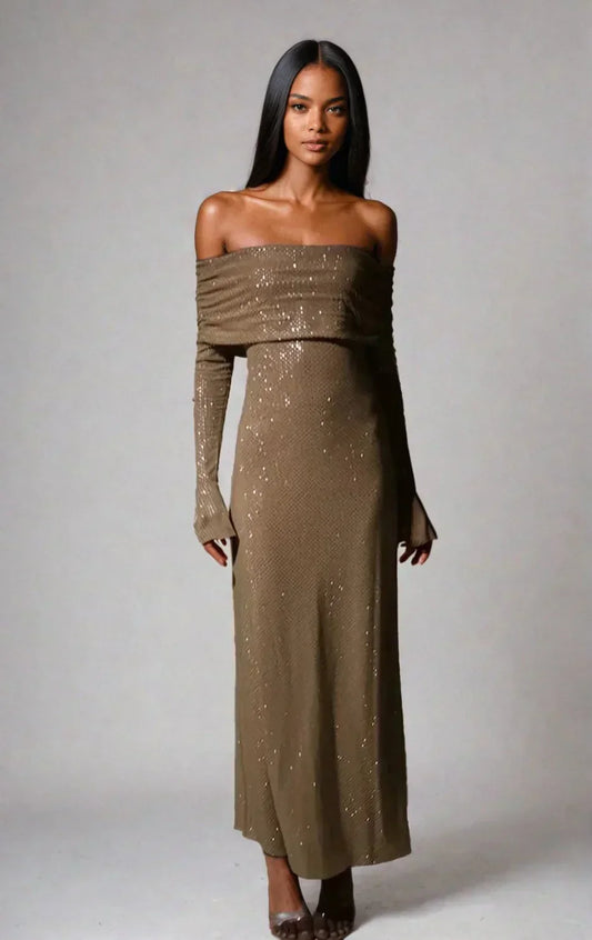 Elegantes Abendkleid Damen Feierlichkeiten Formell - BerlinGlamour